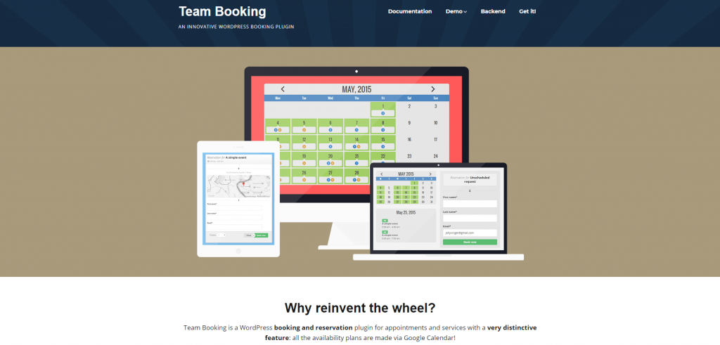 Team Booking - WordPress booking system, ollzo